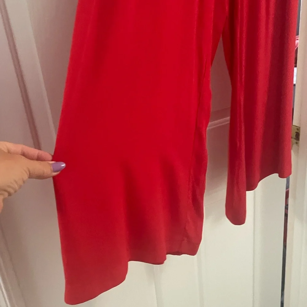 Free People Red Wide-Leg Pants Sz L - Picture 3 of 6